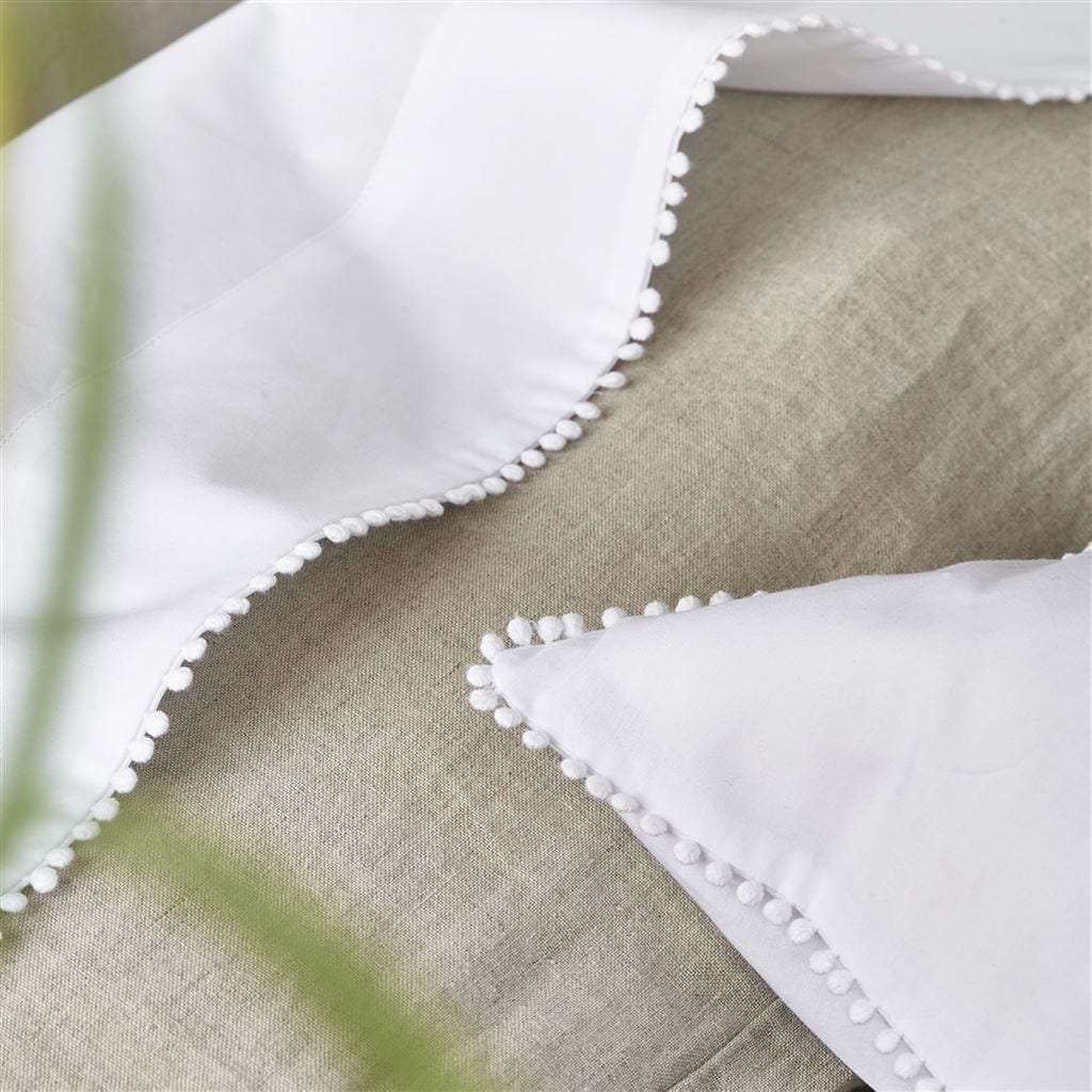 Ludlow Bianco White Sheets | Designers Guild at Fig Linens