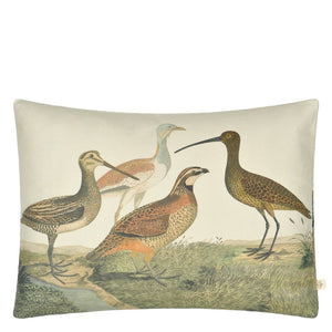 Birds of a Feather Parchment Decorative Pillow