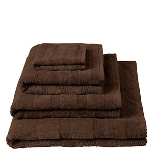 Designers Guild Coniston Espresso Brown Terry Towel for Bath