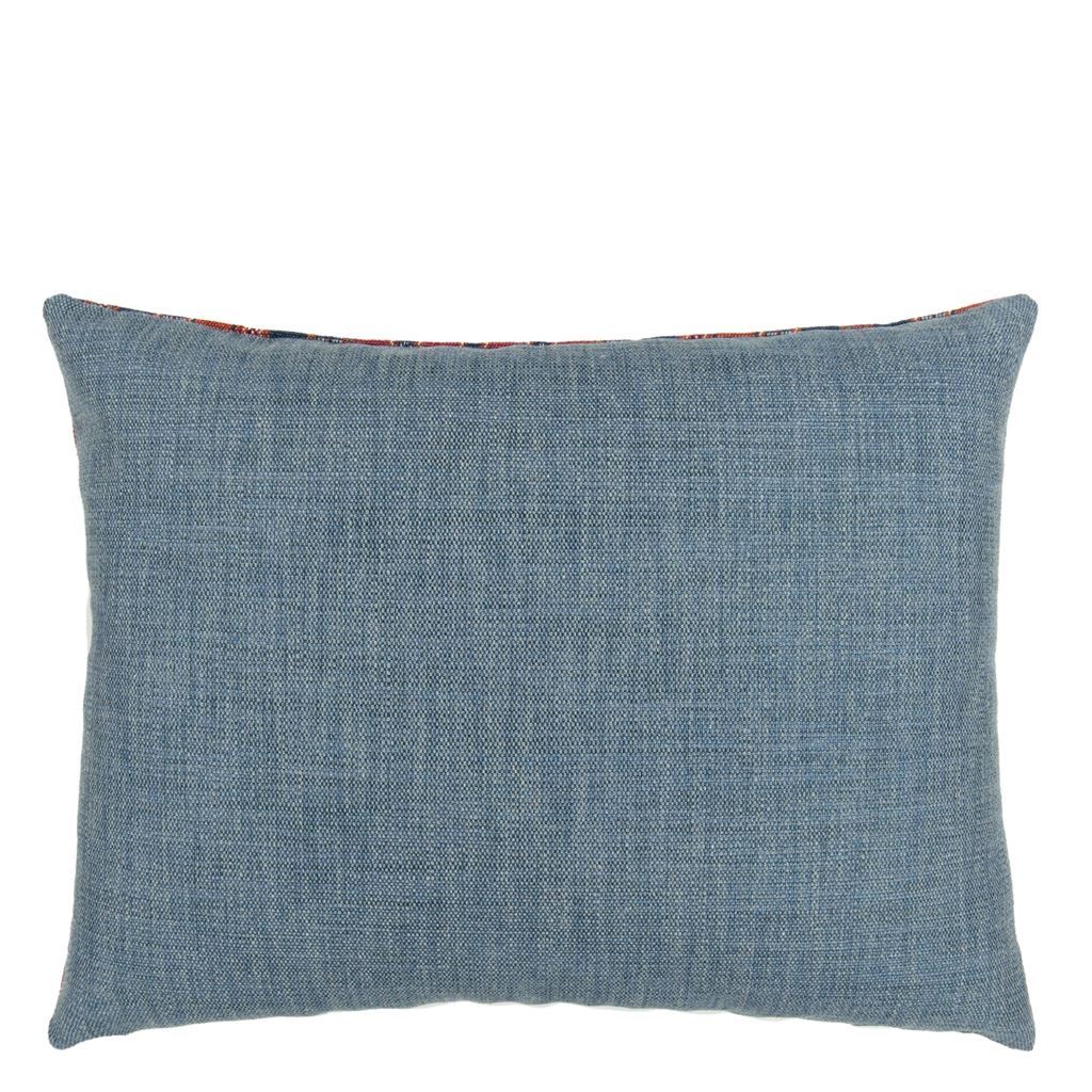Almacan Spice Decorative Pillow Reverse to Ash Gray Linen