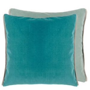 Varese Ocean & Duck Egg Decorative Pillow - Both sides indicated