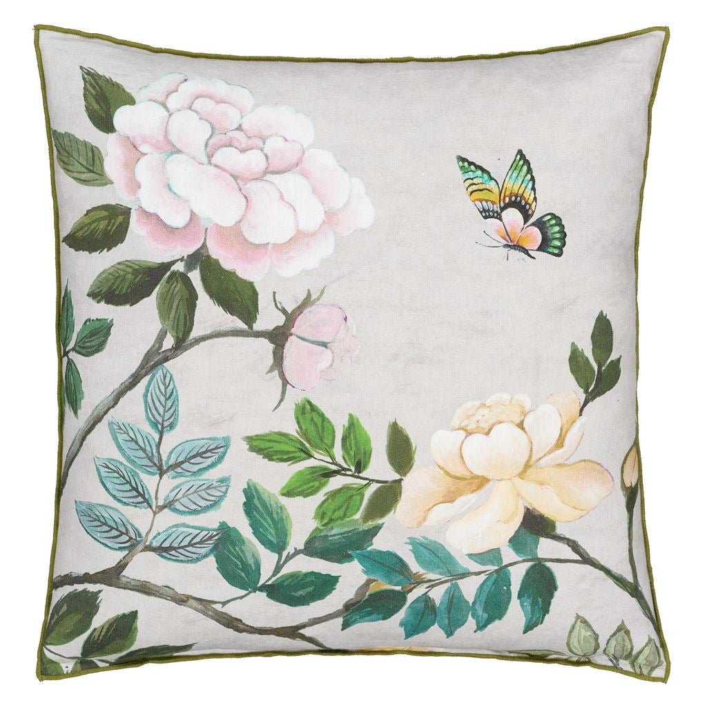 Porcelaine de Chine Cameo Decorative Pillow