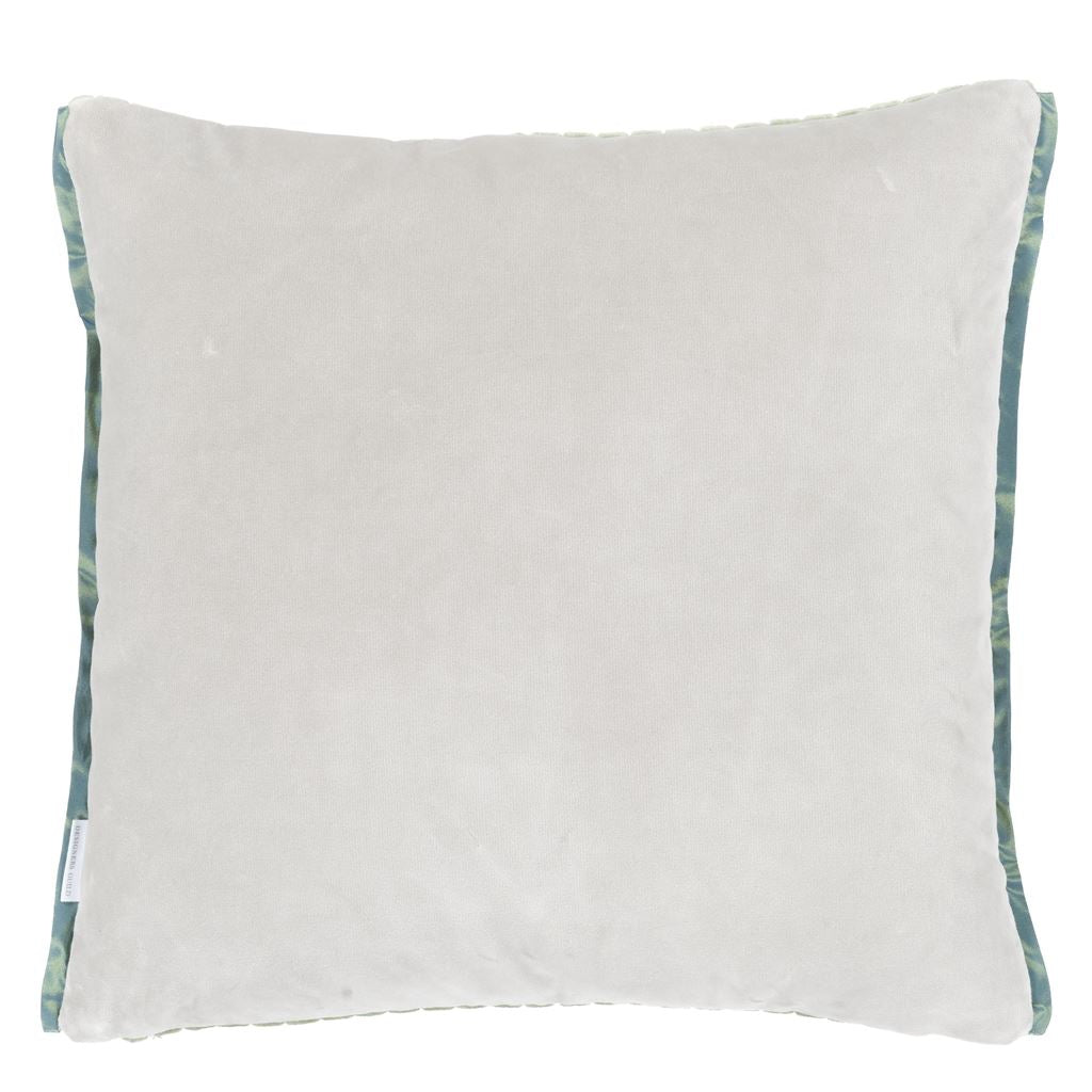 Cassia Cord Antique Jade Decorative Pillow - Reverse Side - Fig Linens and Home