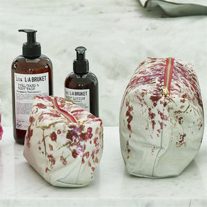 Designers Guild  Makeup Bag - Shinsha Blossom Small Toiletry Bag at Fig Linens and Home - Shown with Medium