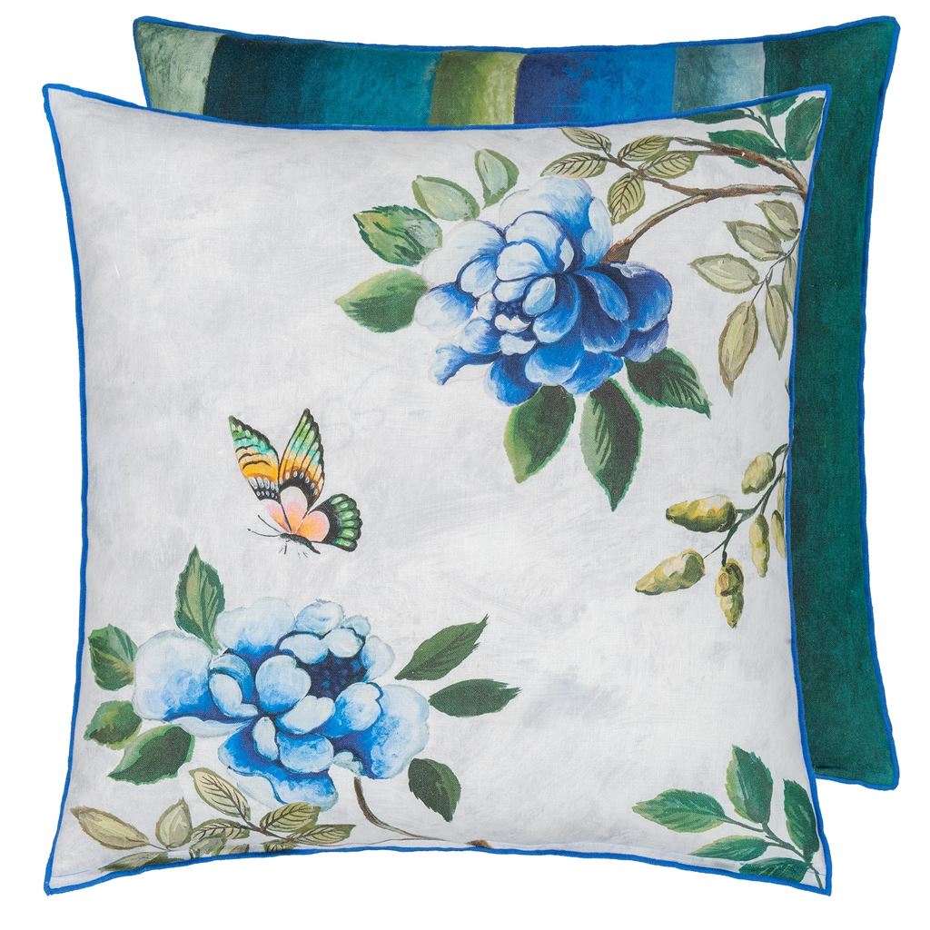 Designers Guild - Throw Pillow - Porcelaine de Chine Cobalt Decorative Pillow