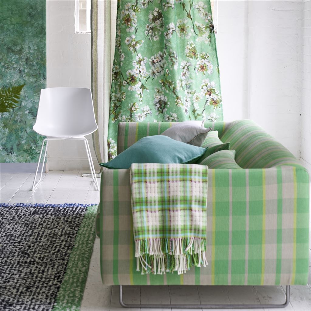 Woodhall Emerald Throw Blanket - Designers Guild Blanket - Image 16