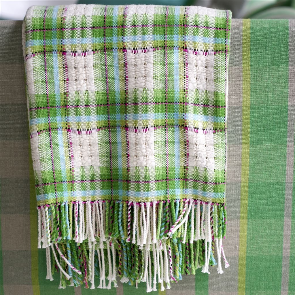 Woodhall Emerald Throw Blanket - Designers Guild Blanket - Image 13