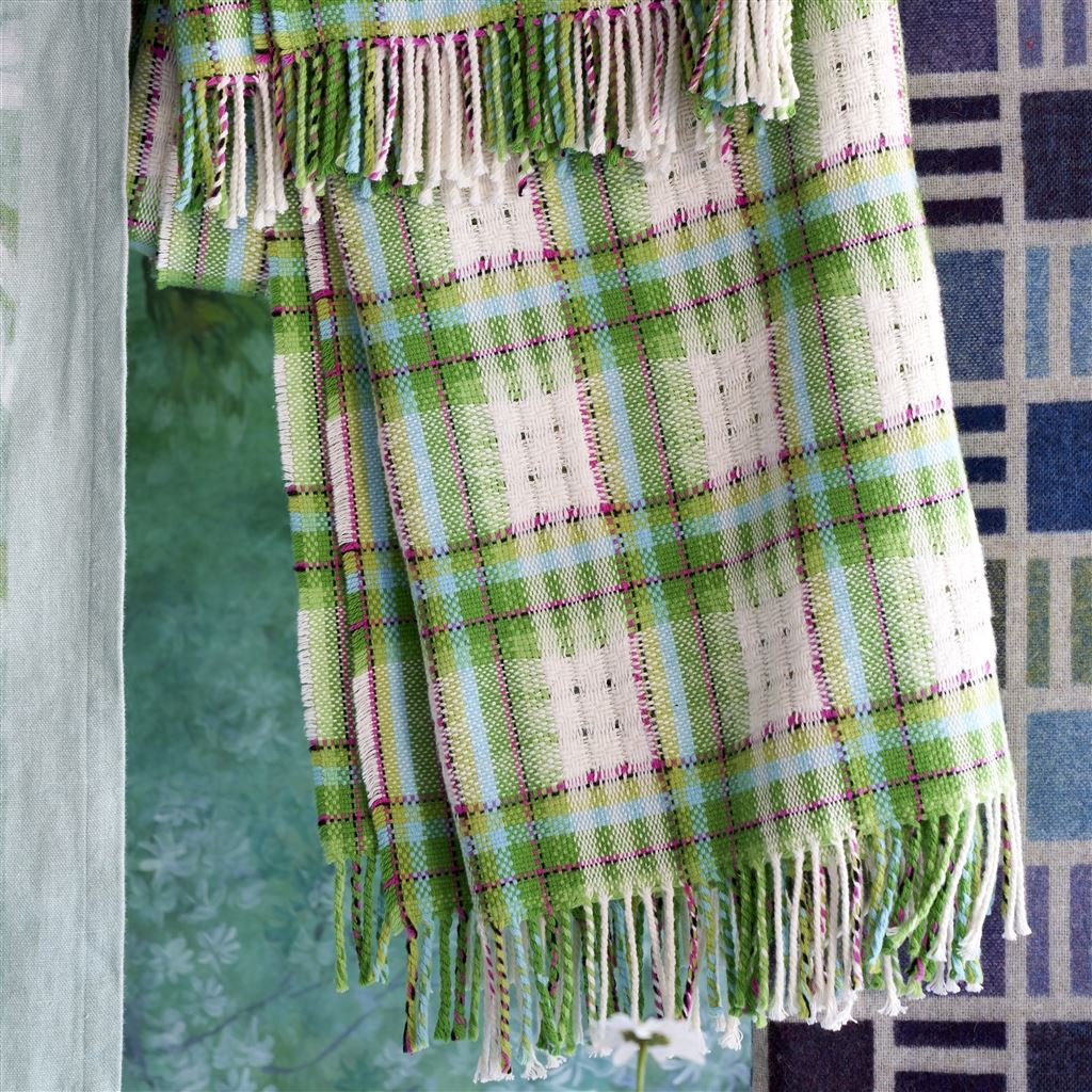 Woodhall Emerald Throw Blanket - Designers Guild Blanket - Image 18