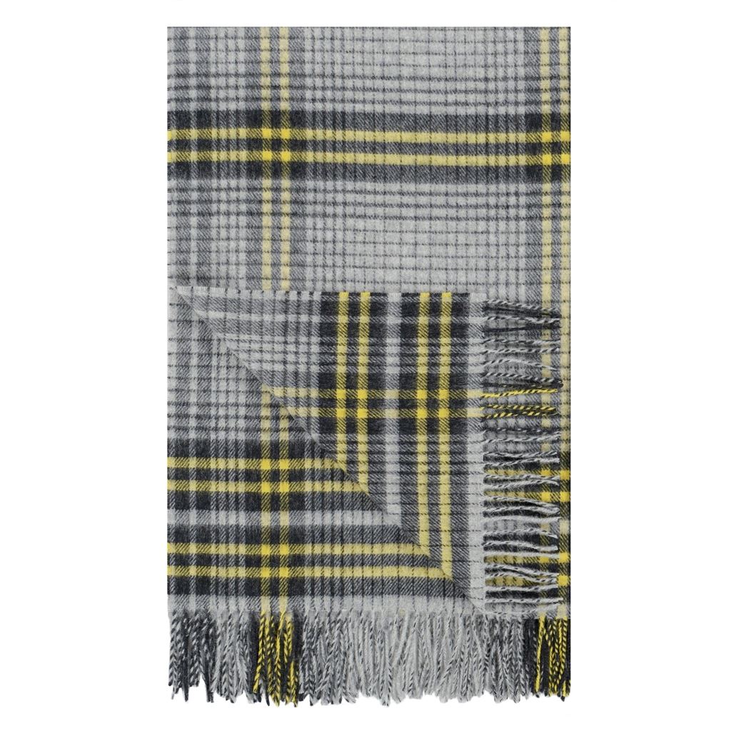 Designers Guild Delamere Graphite Throw - Fig Linens and Home