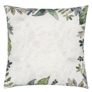 designers guild throw pillow - glynde zinc cotton linen - Fig Linens and Home -168