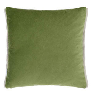 designers guild throw pillow - varese prussian grass velvet - Fig Linens and Home -209