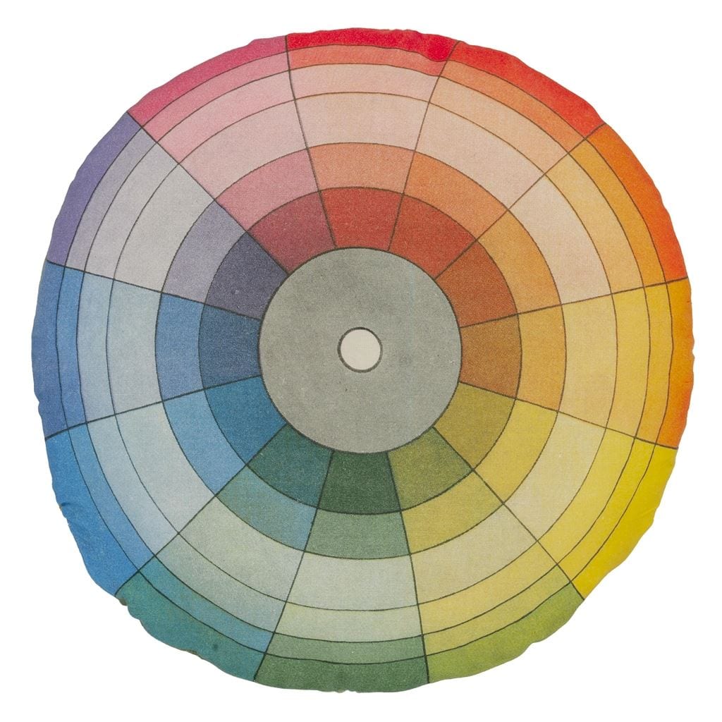 Colour Wheel Multicolour Decorative Pillow - John Derian - 3