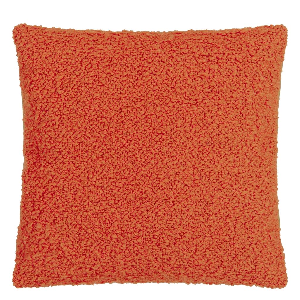 designers guild throw pillow - cormo persimmon boucle - Fig Linens and Home -95