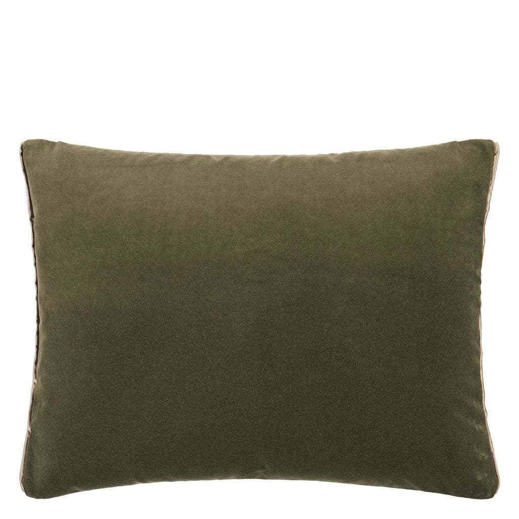 designers guild throw pillow - cassia fern pear velvet - Fig Linens and Home -70
