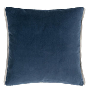 designers guild throw pillow - varese prussian grass velvet - Fig Linens and Home -208