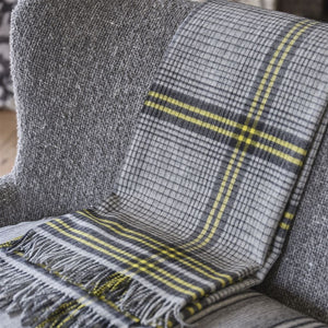 Delamere Graphite Throw - Designers Guild at Fig Linens and Home - Lifestyle Image 2