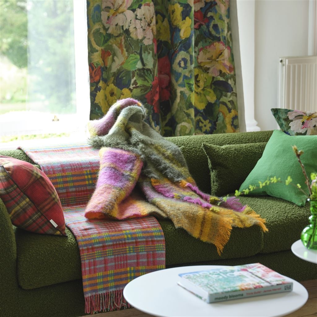 Abernethy Emerald Throw - Designers Guild at Fig Linens and Home - Image 8