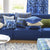 designers guild throw pillow - abernethy cobalt wool - Fig Linens and Home -28