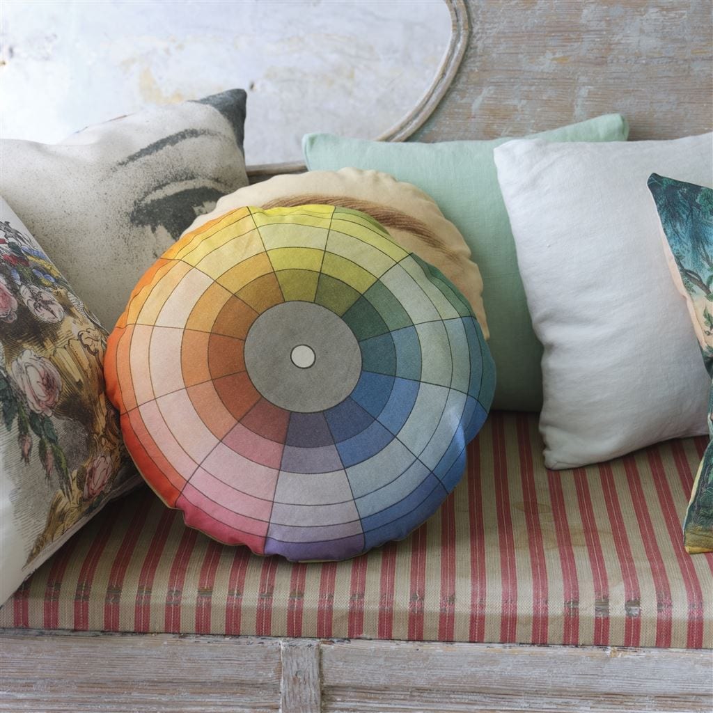 Colour Wheel Multicolour Decorative Pillow - John Derian - 4