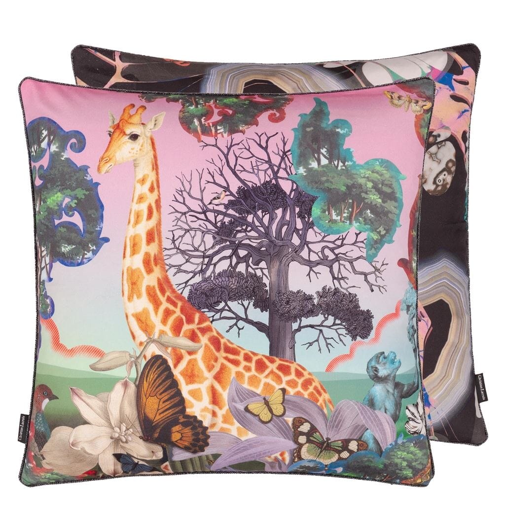 Christian Lacroix Novafrica Sunrise Flamingo Throw Pillow | Designers Guild at Fig Linens and Home