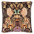 Ikebana Damask Chocolate Throw Pillow by Designers Guild - Fig Linens and Home - Front