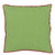 Designers Guild - Brera Lino Cerise & Grass - Reverse of throw pillow | Decorative Pillow