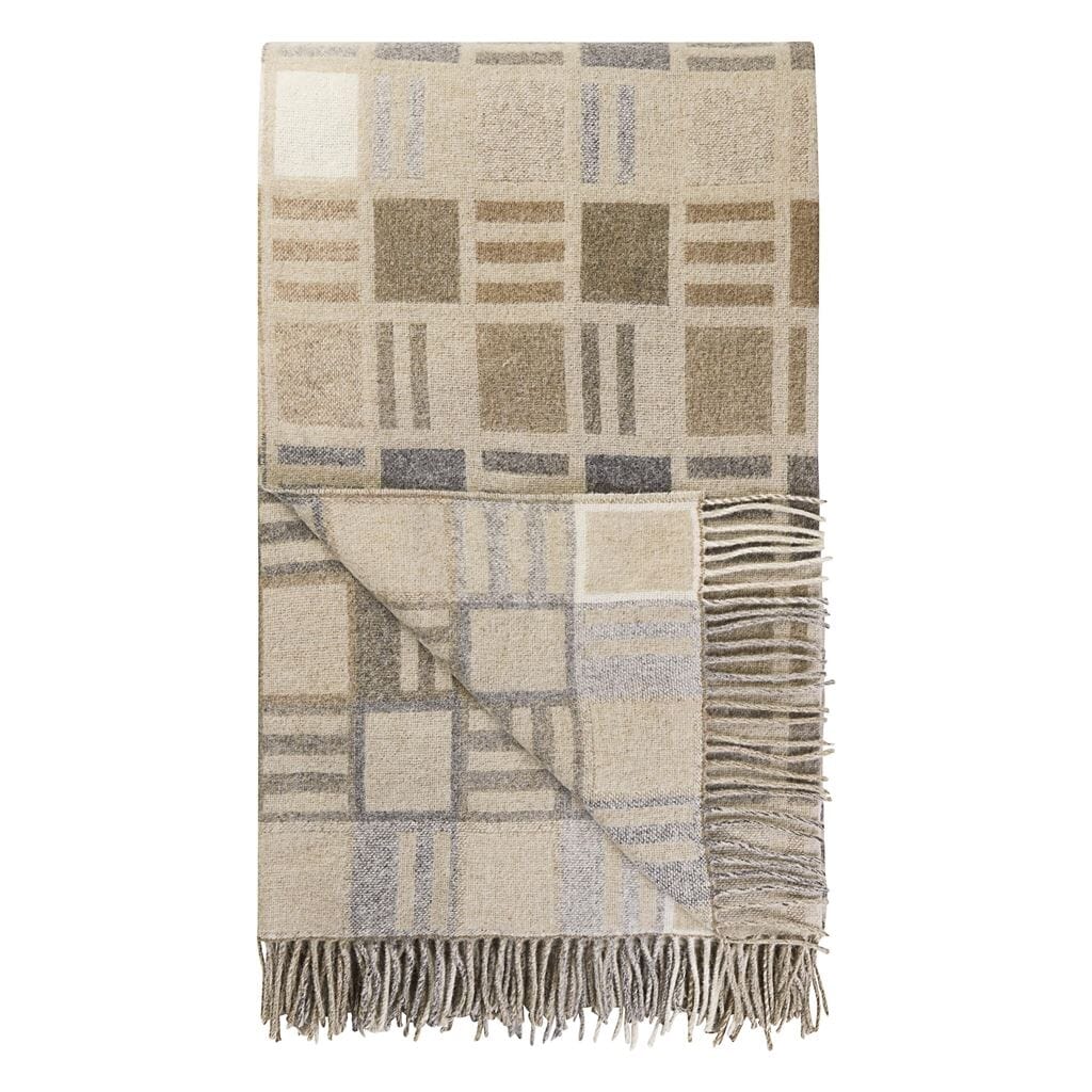 Bainbridge Natural Throw by Designers Guild | Fig Linens and Home 1