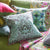 Ikebana Damask Aqua Throw Pillow - Designers Guild - Fig Linens and Home - Lifestyle 4
