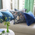 Ikebana Damask Slate Blue Throw Pillow by Designers Guild - Fig Linens and Home - Lifestyle