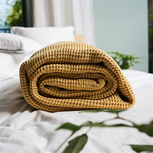 Throw Blanket - Alba Mimosa Throw - Designers Guild at Fig Linens and Home 14