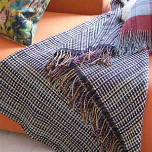 Throw Blanket - Ashbee Berry Throw - Designers Guild at Fig Linens and Home 14