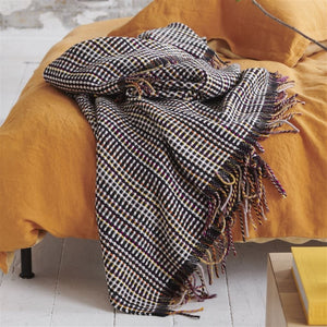 Throw Blanket - Ashbee Berry Throw - Designers Guild at Fig Linens and Home 13