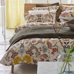 Designers Guild Bedding - Brocart Decoratif Sepia Duvet Covers and Shams at Fig Linens and Home