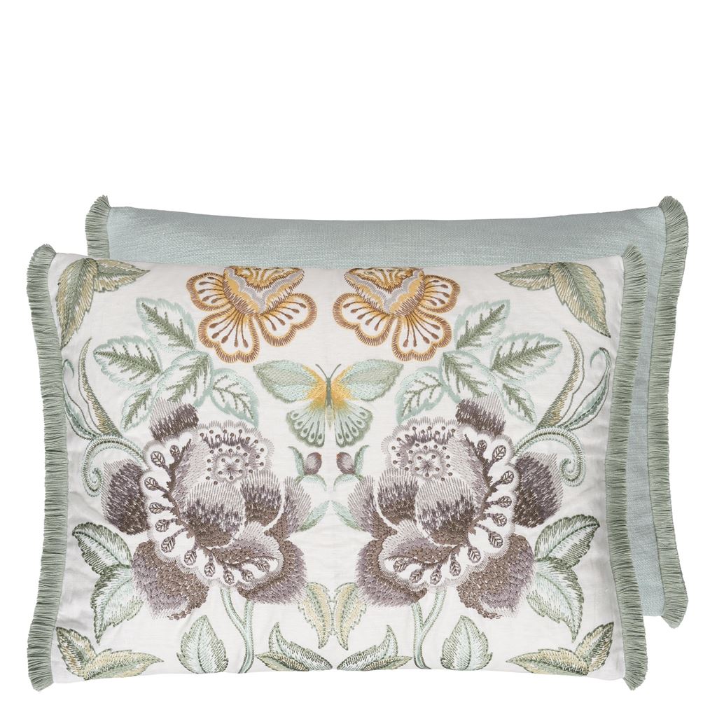 Isabella Embroidered - Cameo - Cushion - 18&quot; X 24&quot;