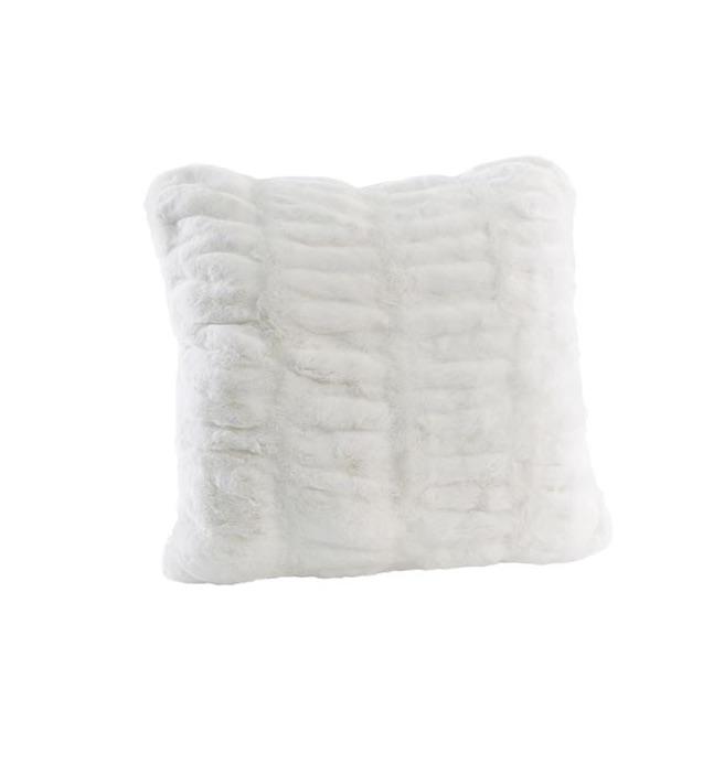 18x18" Snow Mink Faux Fur Pillows by Fabulous Furs | Fig Linens