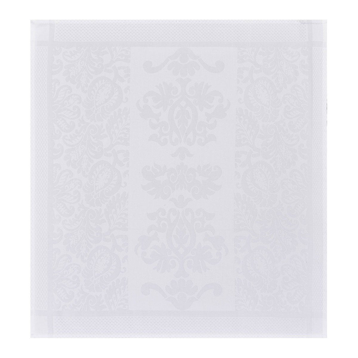 Le Jacquard Français Table Linen Siena Blanc Fig Linens White napkin