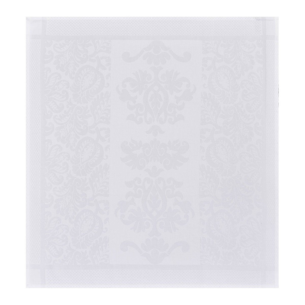 Le Jacquard Français Table Linen Siena Blanc Fig Linens White napkin