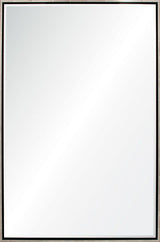 Water Gilded Silver Leaf & Ebony Floated Mirror by Mirror Image Home | Fig Linens