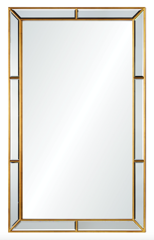 Gold Leaf Framed Mirror by Mirror Image Home| Fig Linens 