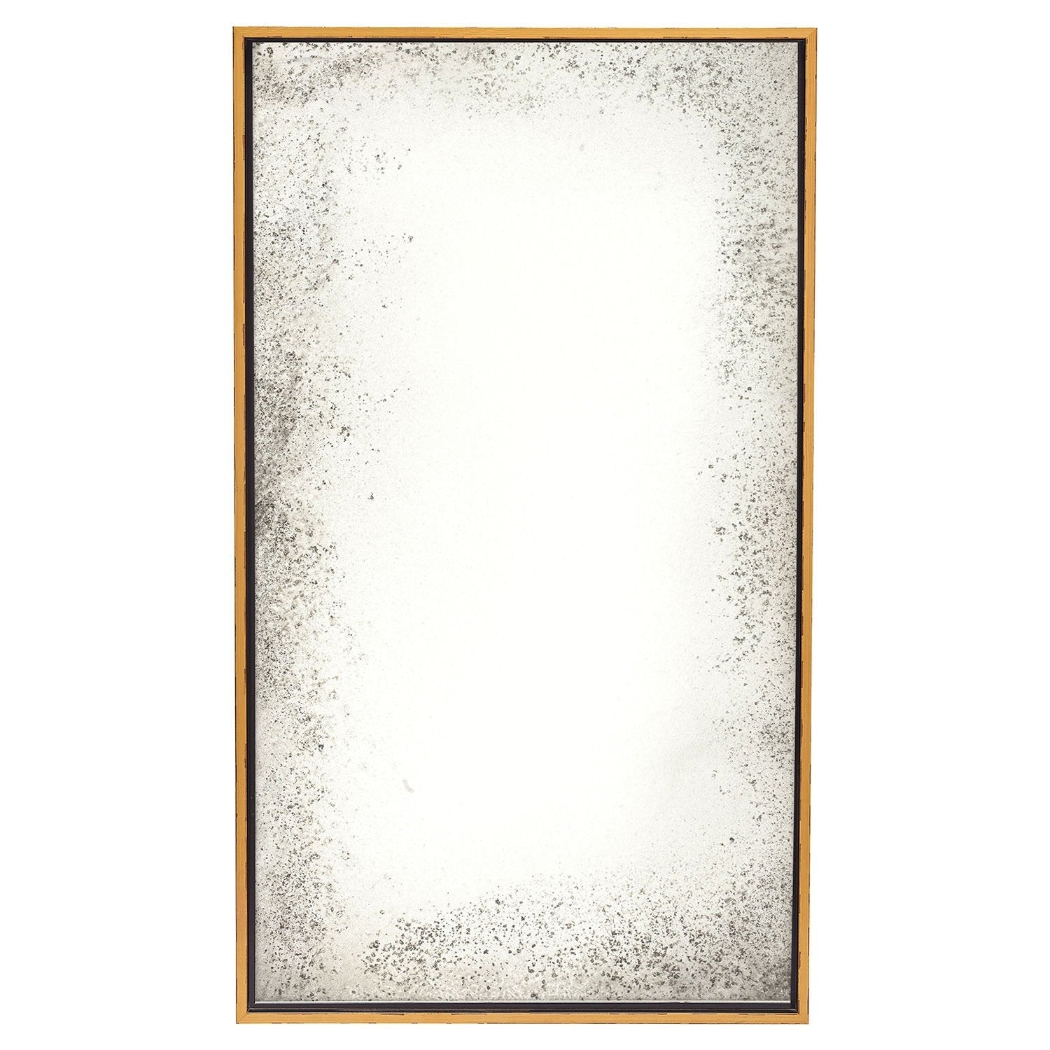 Mirror Image Home - Rustic Gold Leaf Antiqued Floated Mirror | Fig Linens