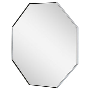 Fig Linens - Mirror Image Home - Stainless Steel Octagon Mirror - Side