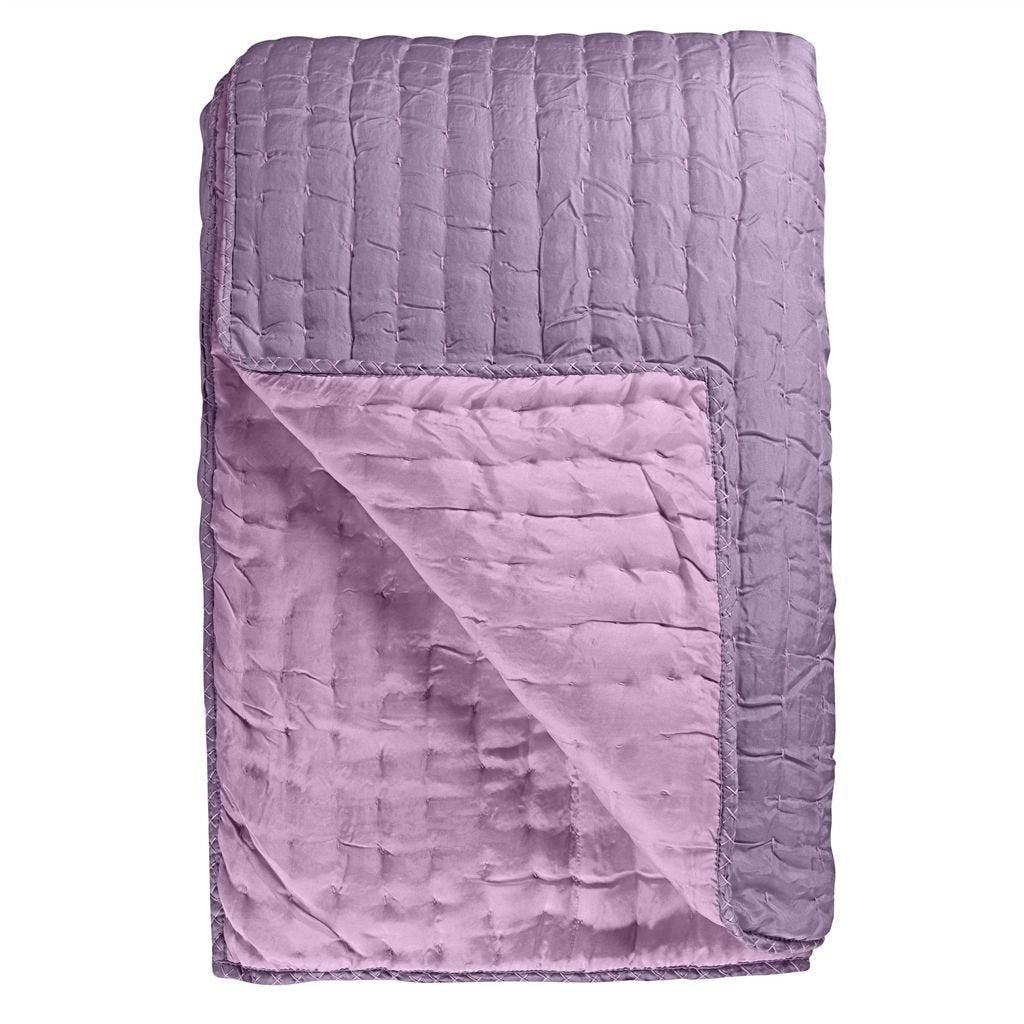 Designers Guild Designers Guild Chenevard Damson & Magenta Quilt & Shams - Queen Sham 30 x 20in Damson & Magenta at FIG LINENS AND HOME - 5