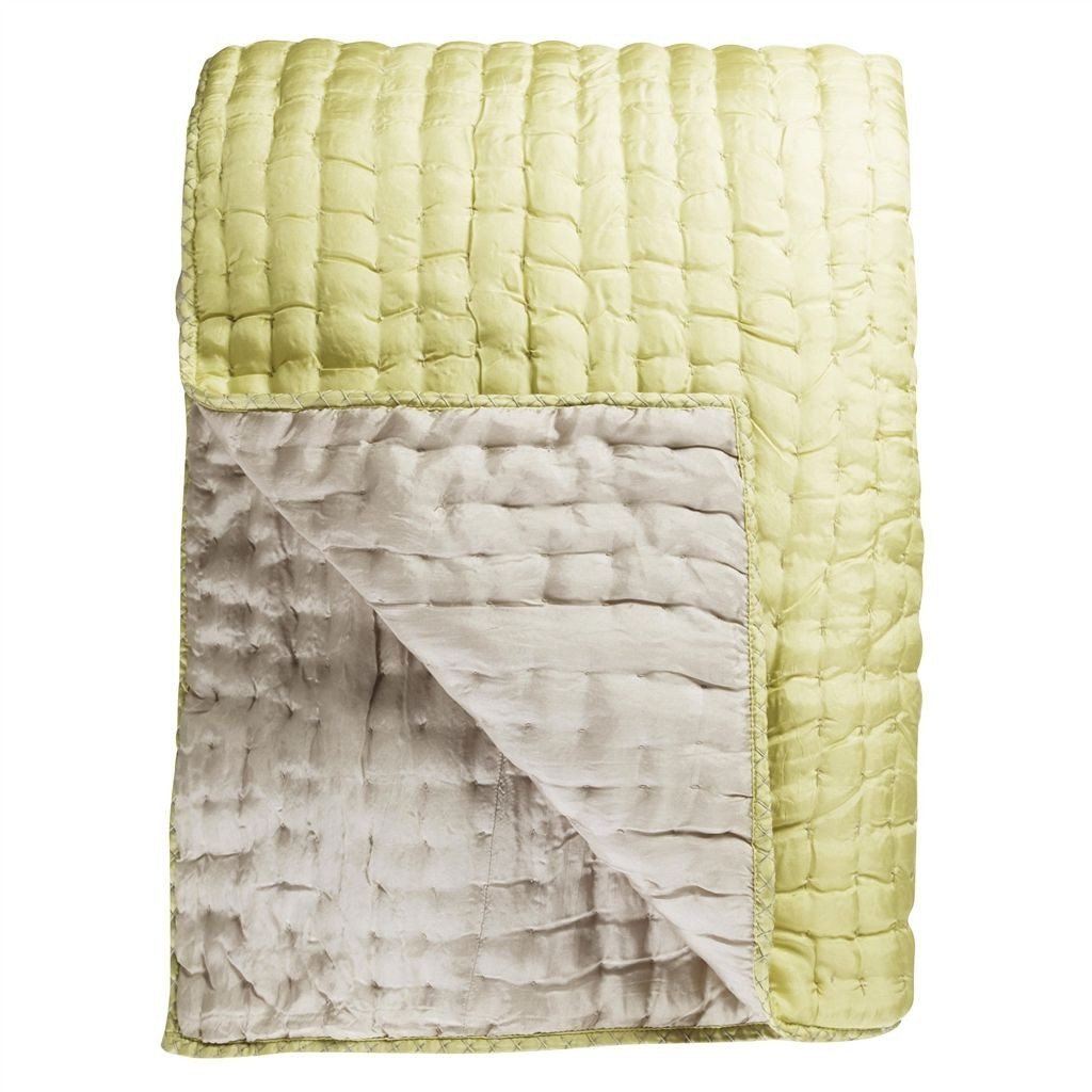 Designers Guild Chenevard Silver &amp; Willow Quilt &amp; Shams