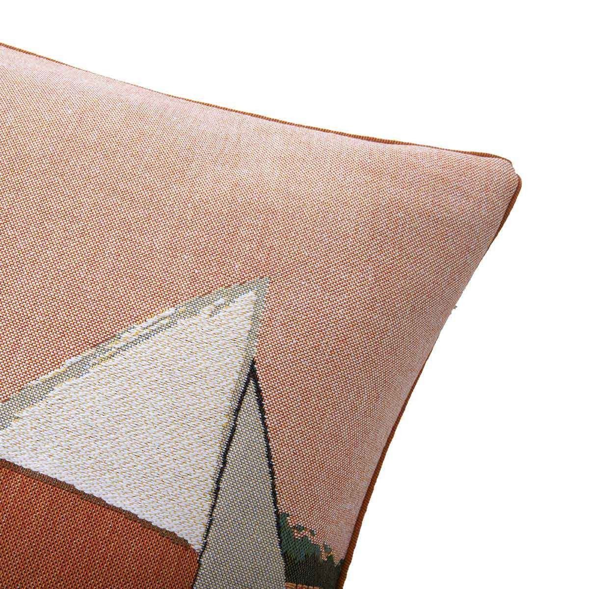 Fig Linens - Cigales Peche Decorative Pillow by Iosis - Details