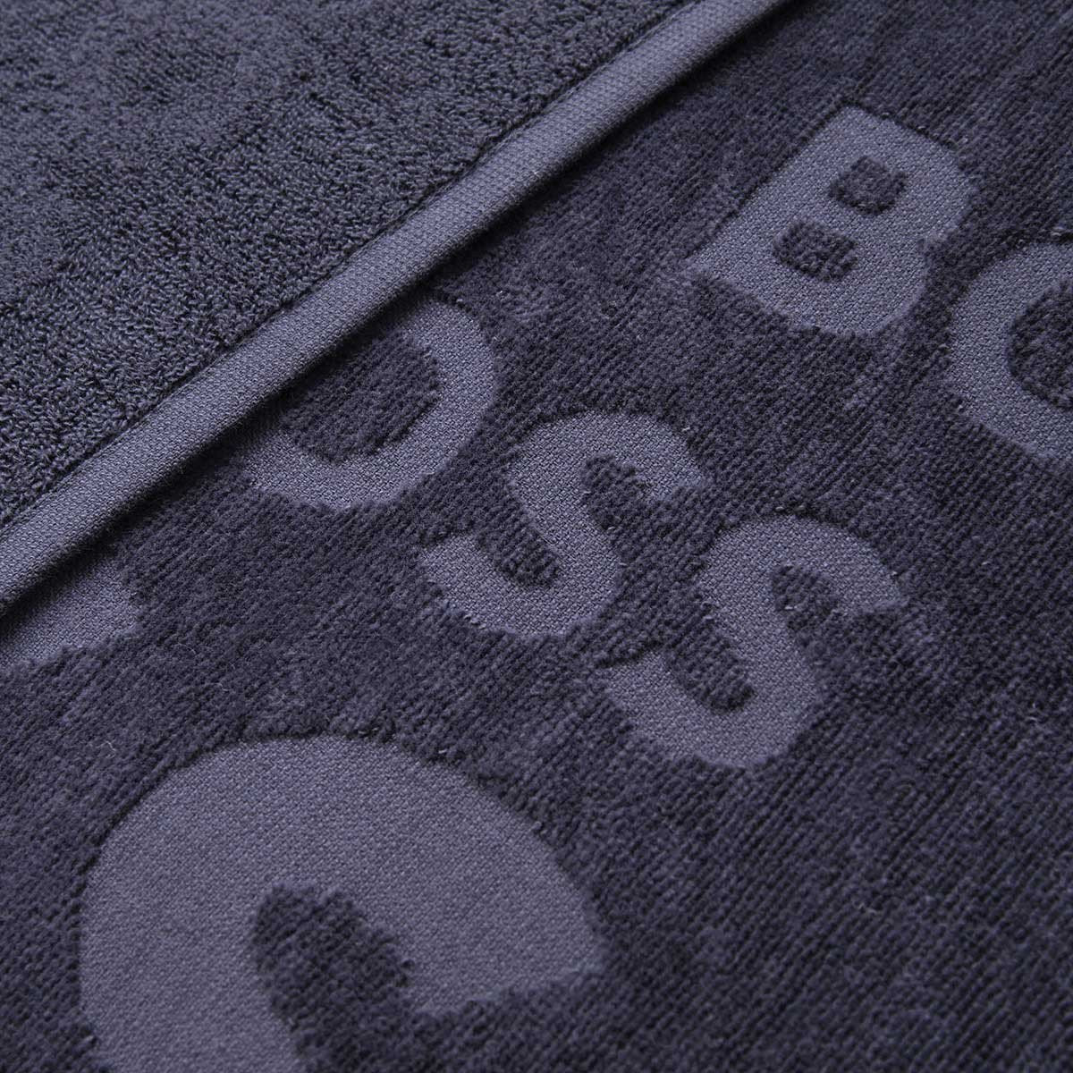 Closeup - Coast Navy Beach Towel by Hugo Boss | Fig Linens