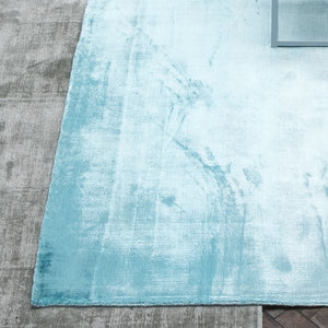 Designers Guild Eberson Aqua Floor Rug - Detail Shot