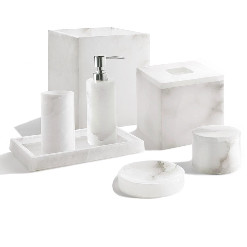 Bathroom Accessories - Alabaster Bath Accessories by Kassatex - Fig Linens and Home