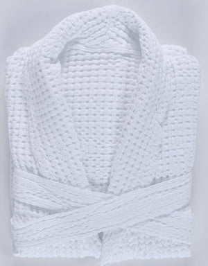 Bath Robe - Abyss Pousada White 100 Robe - Fig Linens