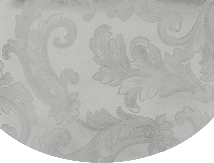 Silver Grey Round Tablecloth - Acanthus Table Linen by Sferra at Fig Linens and Home