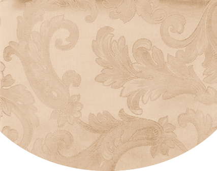 Parchment Round Tablecloth - Acanthus Table Linen by Sferra at Fig Linens and Home